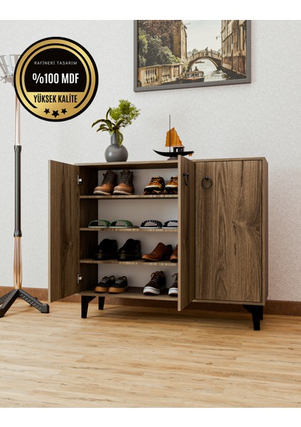 DF08102BR Mdf Ayakkabılık Antre Hol Çok Amaçlı Dolap Ayakkabı Dolabı fiyatları