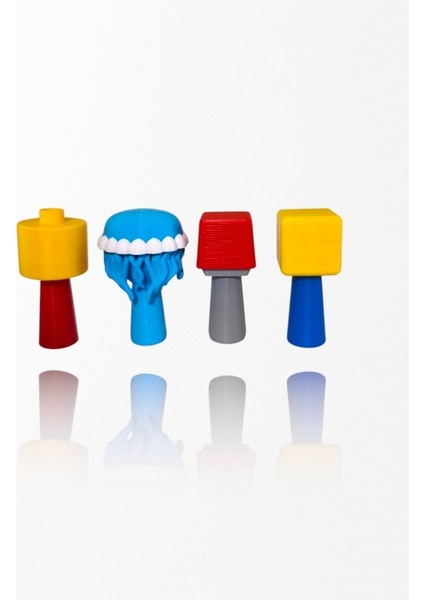Sprunki 4 Adet Kaliteli Yeni Figür 7 cm LEGO Guys, Jellyfish Aurelia , Mr.panic