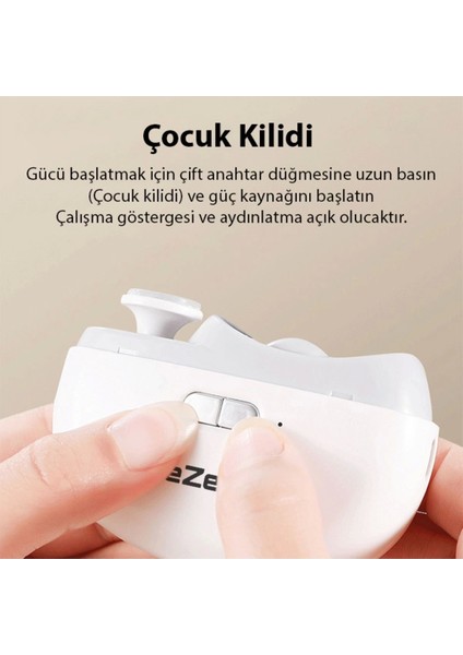 Şarjlı Tırnak Kesme ve Manikür Cihazı Elektrikli Tırnak Makası Manikür Makinesi Törpüsü Otomatik indirimleri
