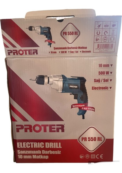 Şanzımanlı Darbesiz Matkap PR550L