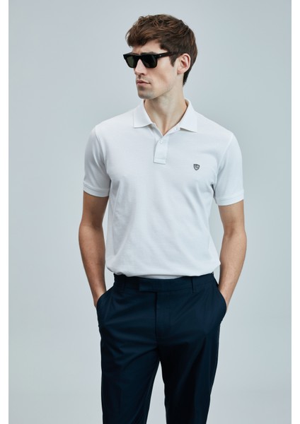 Logolu Pamuklu Comfort Fit Düğmeli Polo Yaka 2'li T Shirt Erkek T Shirt 111040206S2 fiyatları