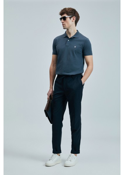 Logolu Pamuklu Comfort Fit Düğmeli Polo Yaka 2'li T Shirt Erkek T Shirt 111040206S2 fırsatları