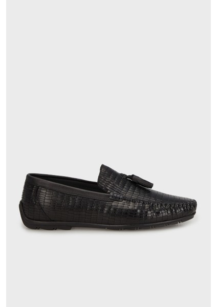 Hakiki Deri Püskül Detaylı Loafer Ayakkabı Erkek Ayakkabı 1528498S2