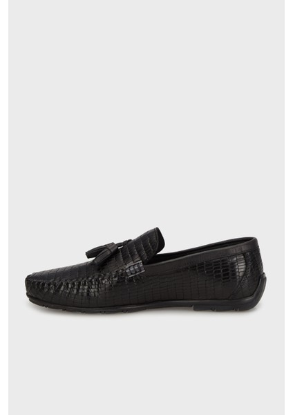 Hakiki Deri Püskül Detaylı Loafer Ayakkabı Erkek Ayakkabı 1528498S2 modelleri