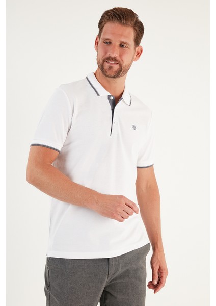 Pamuklu Slim Fit Şerit Detaylı Düğmeli Polo Yaka 5'li Paket T Shirt Erkek T Shirt 5902118S5 fırsatları