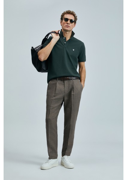 Logolu Pamuklu Comfort Fit Düğmeli Polo Yaka 2'li T Shirt Erkek T Shirt 111040206S2 fırsatları