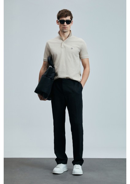 Logolu Pamuklu Comfort Fit Düğmeli Polo Yaka 2'li T Shirt Erkek T Shirt 111040206S2 fırsatları