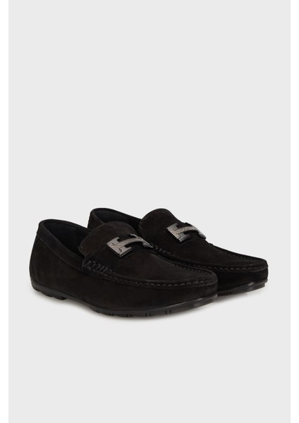 Aksesuarlı Süet Loafer Ayakkabı Erkek Ayakkabı 15217344S3