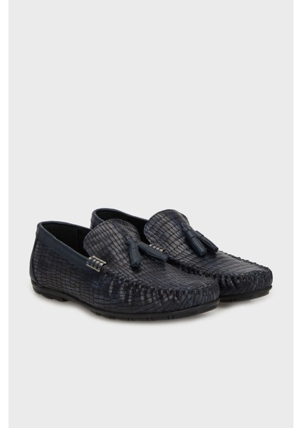 Hakiki Deri Püskül Detaylı Loafer Ayakkabı Erkek Ayakkabı 1528498M2