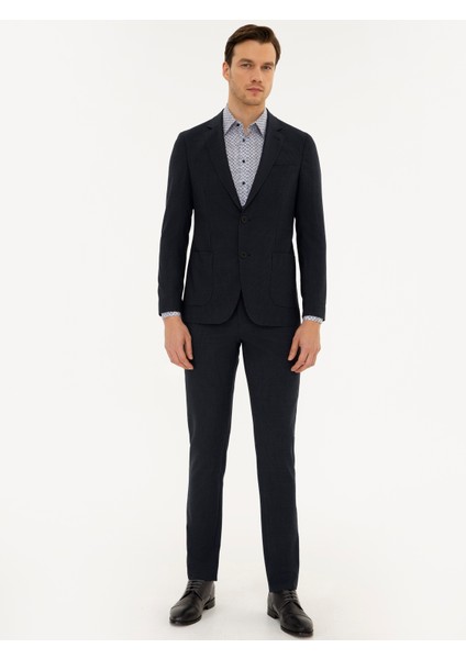 Erkek Lacivert Ex. Slim Fit Ceket 50219743-VR033