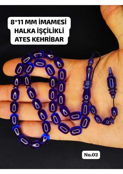 8*11 mm Imamesi Halka Işçilikli Ateş Kehribar 🔥🔥🔥-3 Renk Seçeneği modelleri