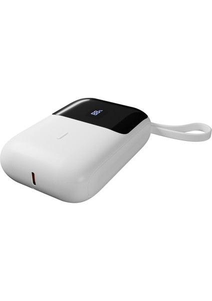 P109M 10000MAH PD20W+QC18W+HSC22.5W Beyaz LCD Taşınabilir Pil Şarj Cihazı Powerbank fiyatları
