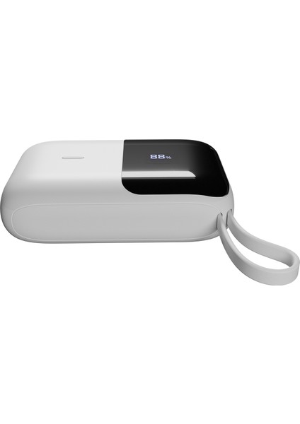 P109M 10000MAH PD20W+QC18W+HSC22.5W Beyaz LCD Taşınabilir Pil Şarj Cihazı Powerbank indirimleri