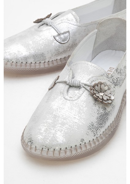 Kadın Rahat Taban Comfort Ayakkabı Gerçek Deri Cr 2730 Buz Gri modelleri