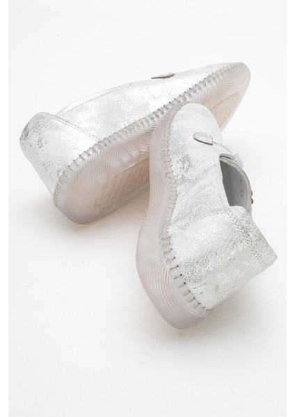 Kadın Rahat Taban Comfort Ayakkabı Gerçek Deri Cr 2730 Buz Gri fırsatları