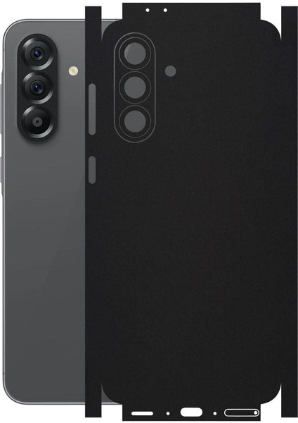 Samsung Galaxy A56 ile Uyumlu Mat Siyah Arka Kaplama