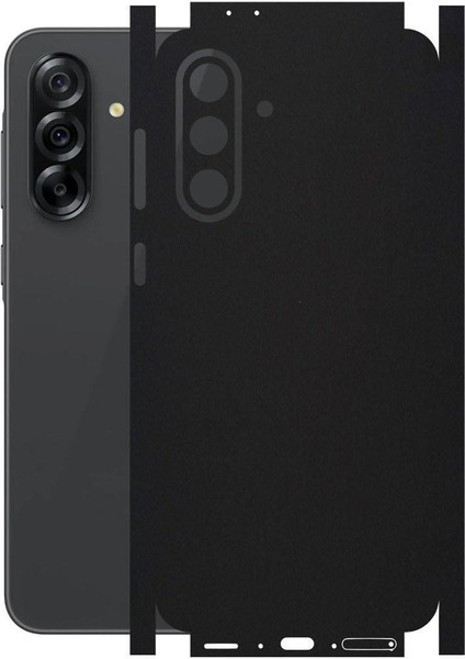 Samsung Galaxy A36 ile Uyumlu Mat Siyah Arka Kaplama