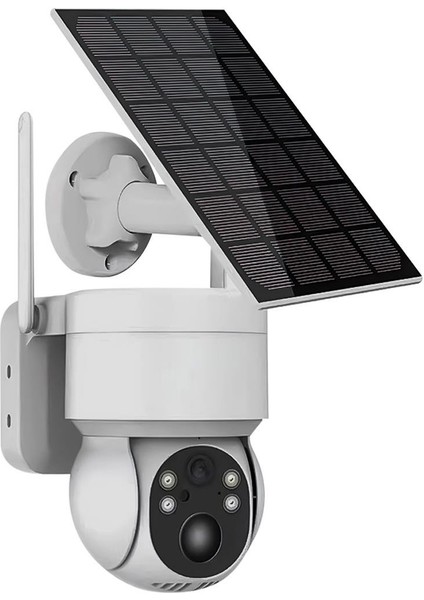 PM-26196 Solar Güneş Panelli Dış Mekan Wifi Kamera 4mp 1080P Icsee Uygulama Destekli