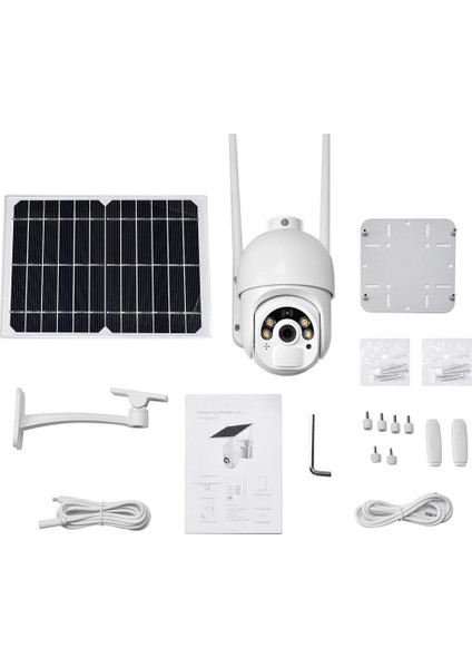 PM-26195 Solar Güneş Panelli 2mp 1080P 4g Sim Kart Ubox Destekli Wifi Kamera