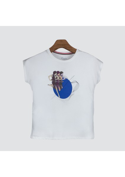 Dancing Point Kadın Baskılı T-Shirt