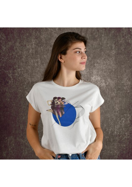 Dancing Point Kadın Baskılı T-Shirt