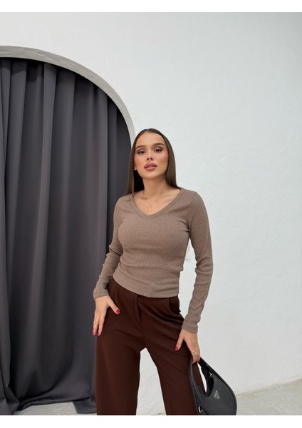 V Yaka Triko Bluz fiyatları