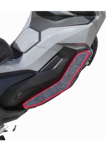 Motosiklet Aksesuar Koruyucu Paspas Skyjet Rivero 125 Uyumlu Kırmızı Kenar Overloklu modelleri