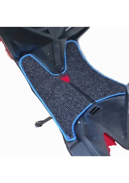 Motosiklet Aksesuar Koruyucu Paspas Yadea E-Mon Reactor Uyumlu Mavi Kenar Overlok modelleri