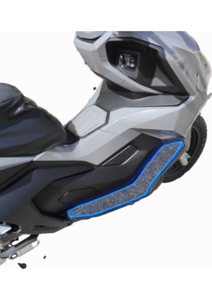Motosiklet Aksesuar Koruyucu Paspas Volta Revolt Rsx4 Rsx5 Uyumlu Mavi Kenar Overloklu