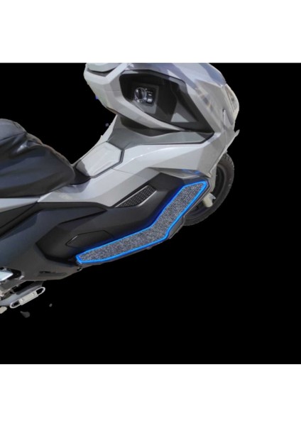 Motosiklet Aksesuar Koruyucu Paspas Volta Revolt Rsx4 Rsx5 Uyumlu Mavi Kenar Overloklu