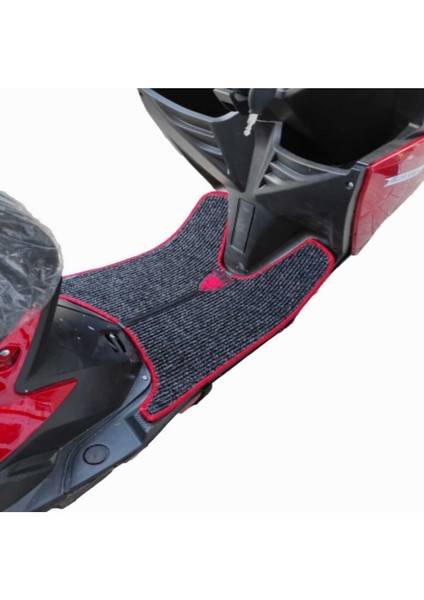 Motosiklet Aksesuar Koruyucu Paspas Yadea E-Mon Reactor Uyumlu Kırmızı Kenar Overlok fiyatları