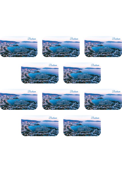 Buzdolabı Magneti - 10 Adet Bodrum Magneti