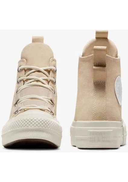 Chuck Taylor All Star Lift Platform Kadın Bej Sneaker fırsatları