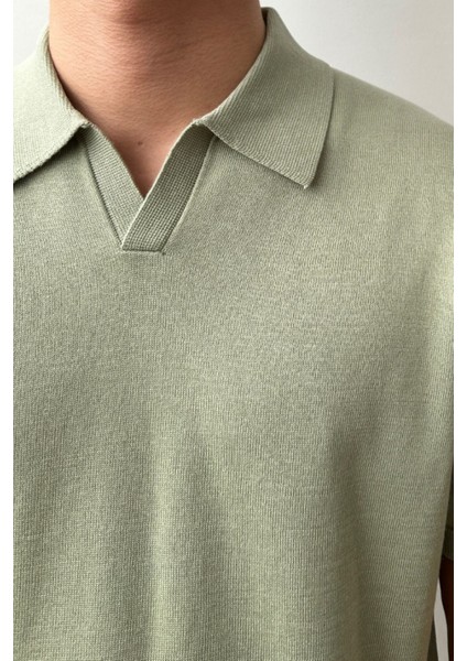 Erkek Patlı Kısa Kollu Polo Yaka Triko T-Shirt fırsatları