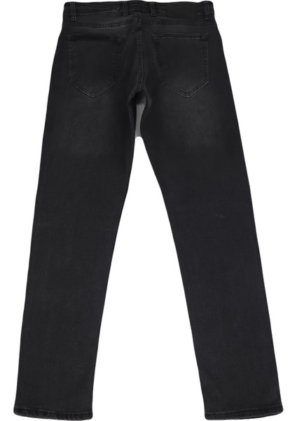 Fistan Store Erkek Füme Yüksek Bel Rahat Kesim Boru Paça Büyük Beden Jean Pantolon fırsatları