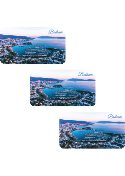 Buzdolabı Magneti - 3 Adet Bodrum Magneti