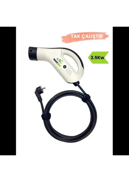Şarj Mg-Ac-3.5 Tak Çalıştır Taşınabilir Elektrikli Araç Şarj Istasyonu