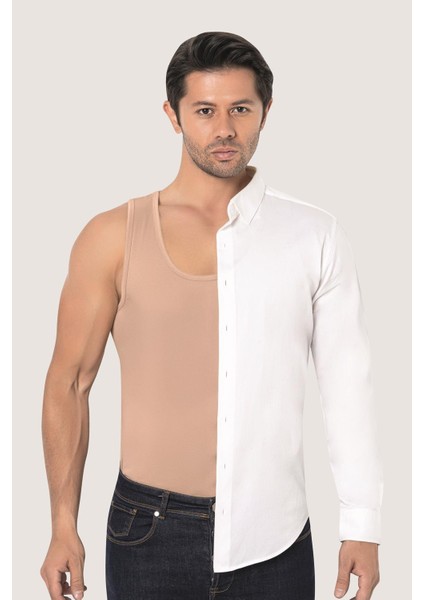 Erkek Ten Rengi Penye Atlet %100 Pamuk 3'lü Paket fiyatları