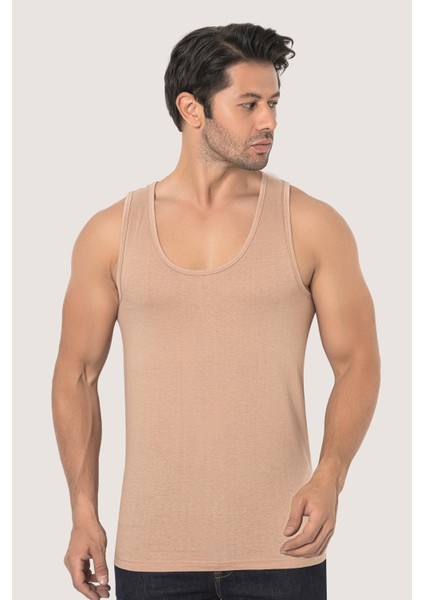 Erkek Ten Rengi Penye Atlet %100 Pamuk 3'lü Paket modelleri