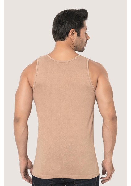 Erkek Ten Rengi Penye Atlet %100 Pamuk 3'lü Paket indirimleri