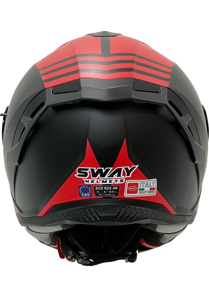 867 Blade Siyah Kırmızı Kask
