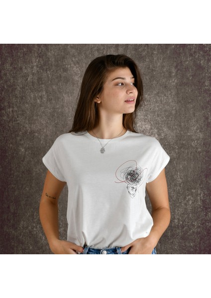 Overthinking Pocket Kadın Baskılı T-Shirt fiyatları