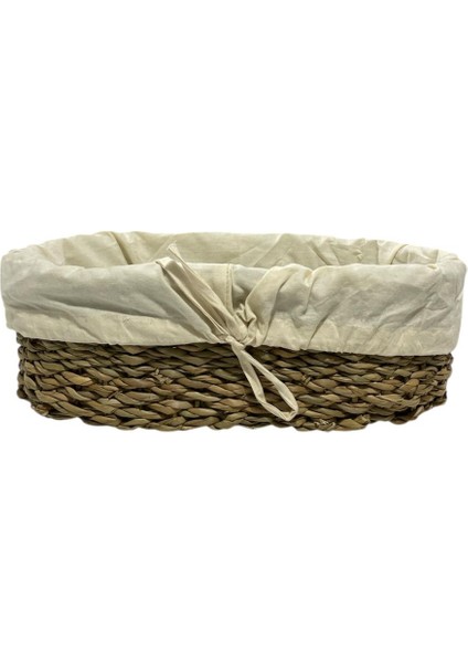 Hasır Dikdörtgen Çok Amaçlı Düzenleyici Sepet 27X19X9 cm 14005