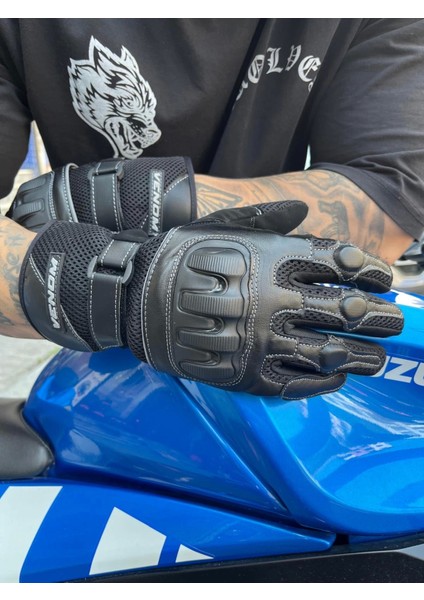 950 Uzun Eldiven Siyah