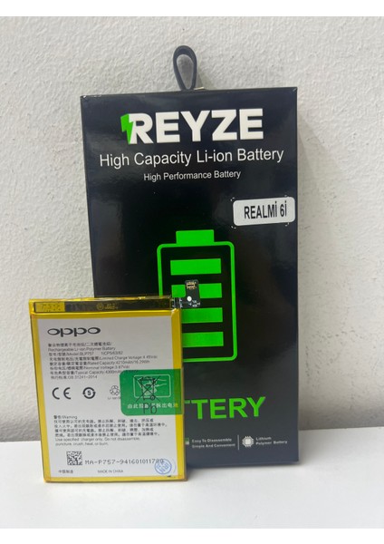 Reyze Oppo Realmi 6i BLP-757 Batarya