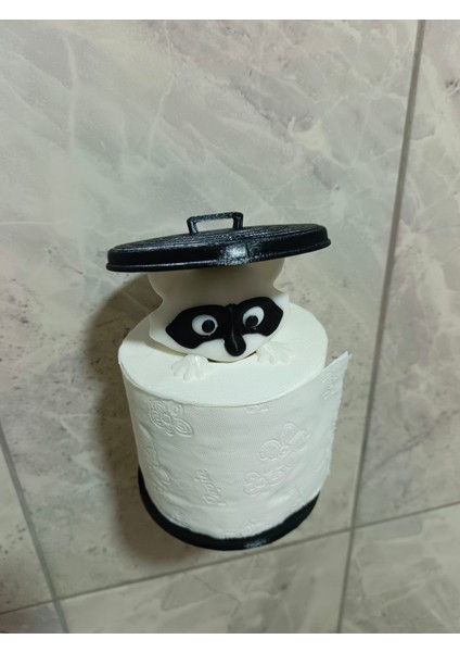 Rakun Tuvalet Kağıtlığı Peçetelik Tutacağı Tuvalet Kağıtlık Askısı Standı