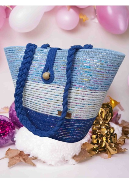 Hasır Omuz Çantası Plaj Çantası Günlük Çanta El Çantası Kol Çantası Handmade