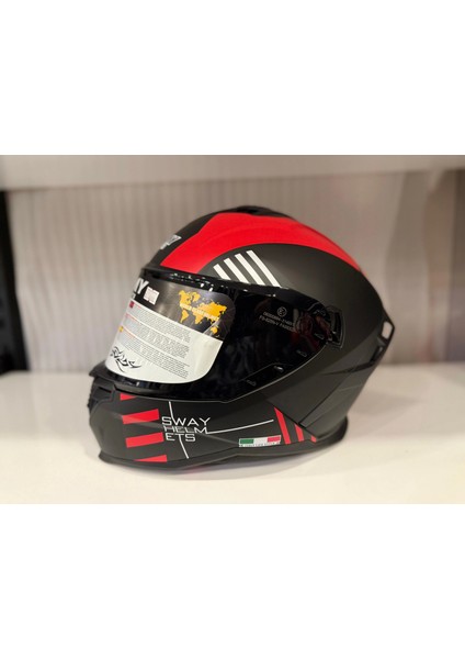 Kask Sway Sw 867 Blade Black/red Full Face