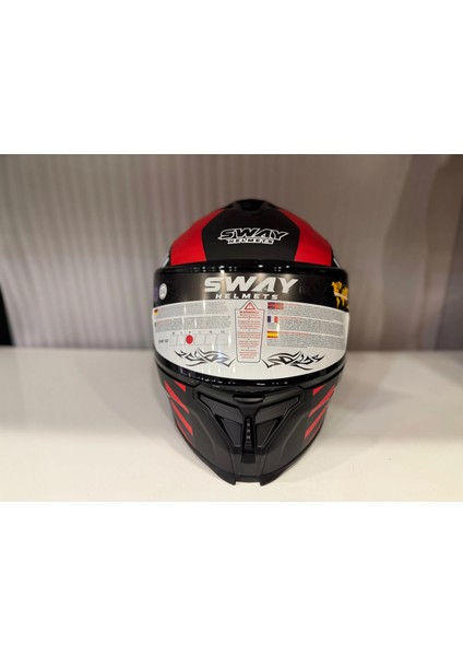Kask Sway Sw 867 Blade Black/red Full Face modelleri