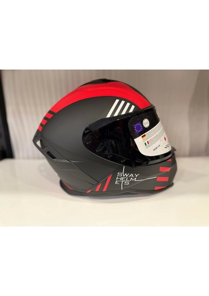 Kask Sway Sw 867 Blade Black/red Full Face indirimleri